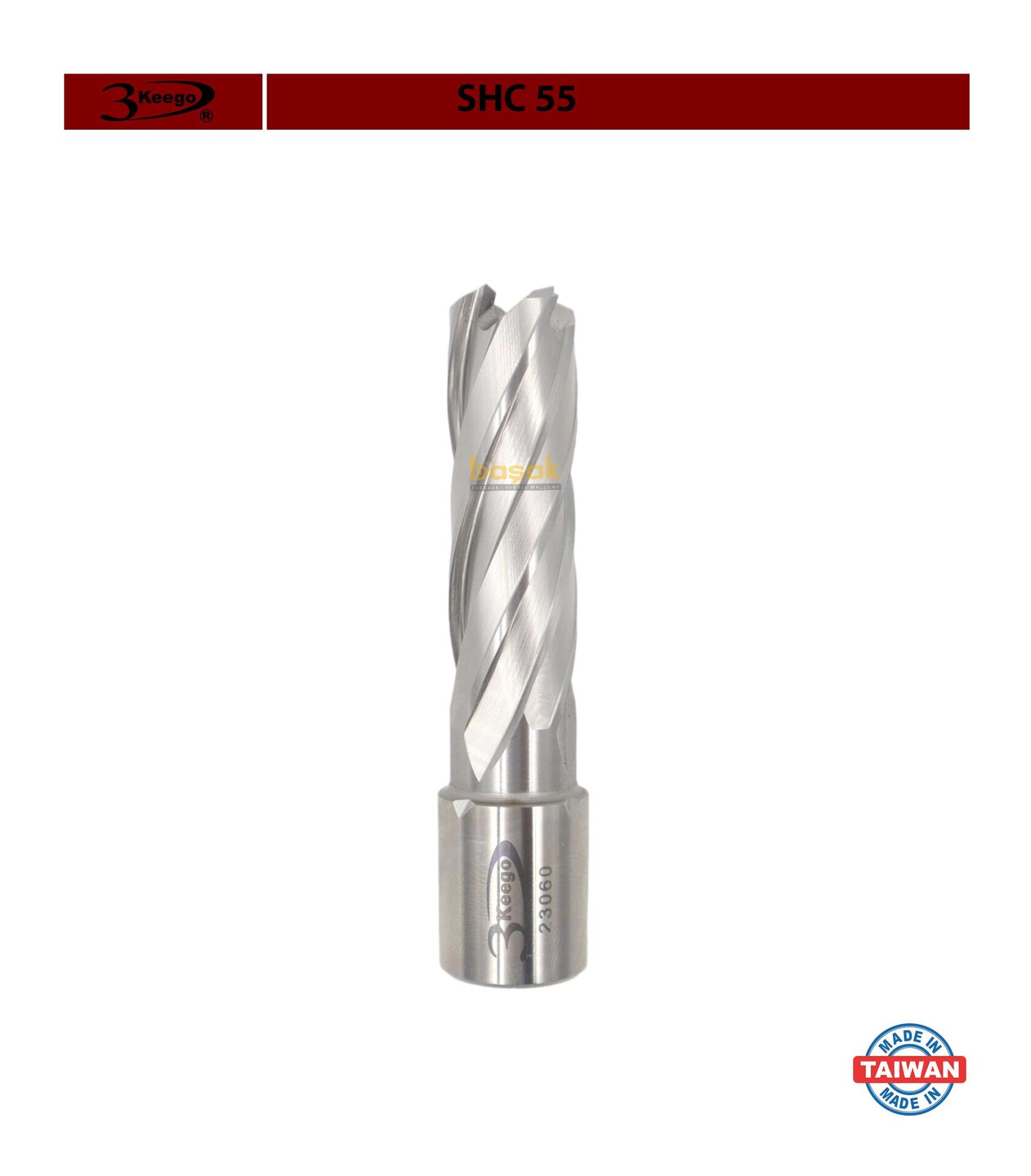 3Keego 16 x 55 mm HSS Manyetik Matkap Ucu SHC55