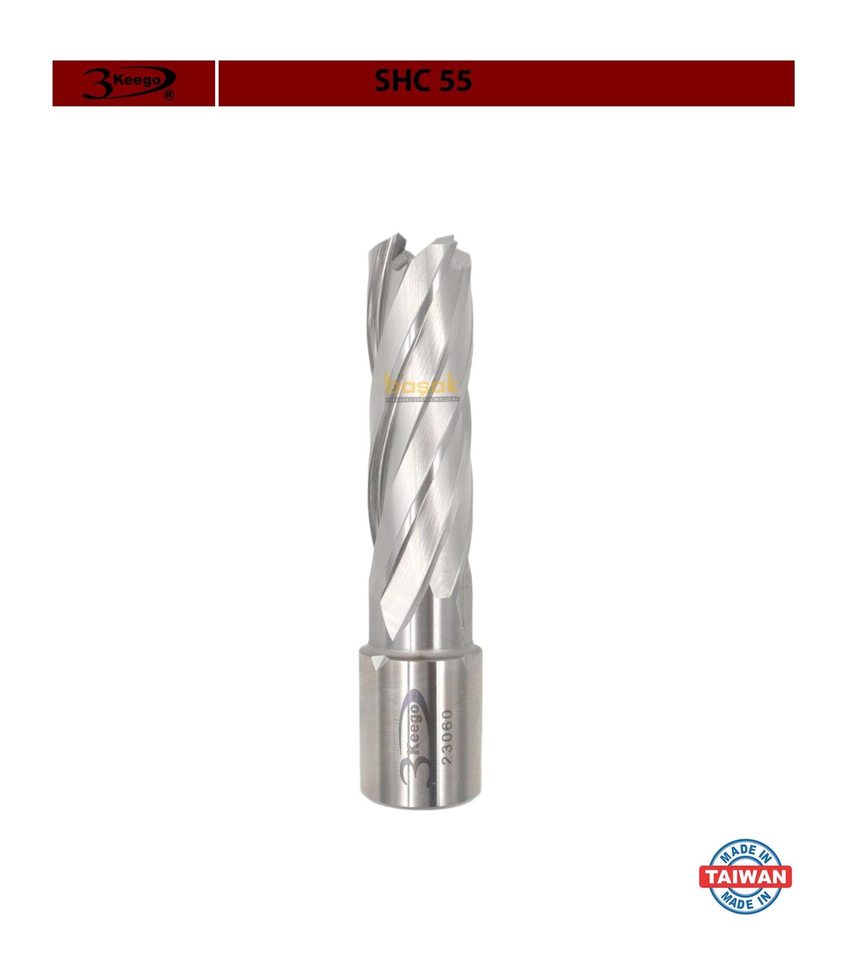 3Keego 16 x 55 mm HSS Manyetik Matkap Ucu SHC55