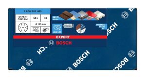 Bosch Expert O780 125 mm 80 Kum 50'li Cırtlı Folyo Zımpara Diski 2608902409