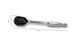 Ceta Form C21-T90 1/2'' Kapalı Tip Cırcır Kolu (Metal Saplı)