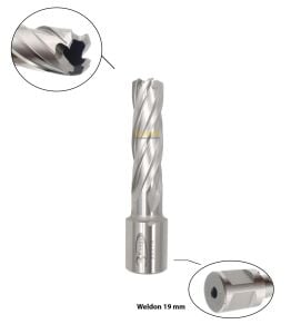 3Keego 14 x 55 mm HSS Manyetik Matkap Ucu SHC55