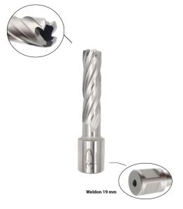 3Keego 13 x 55 mm HSS Manyetik Matkap Ucu SHC55