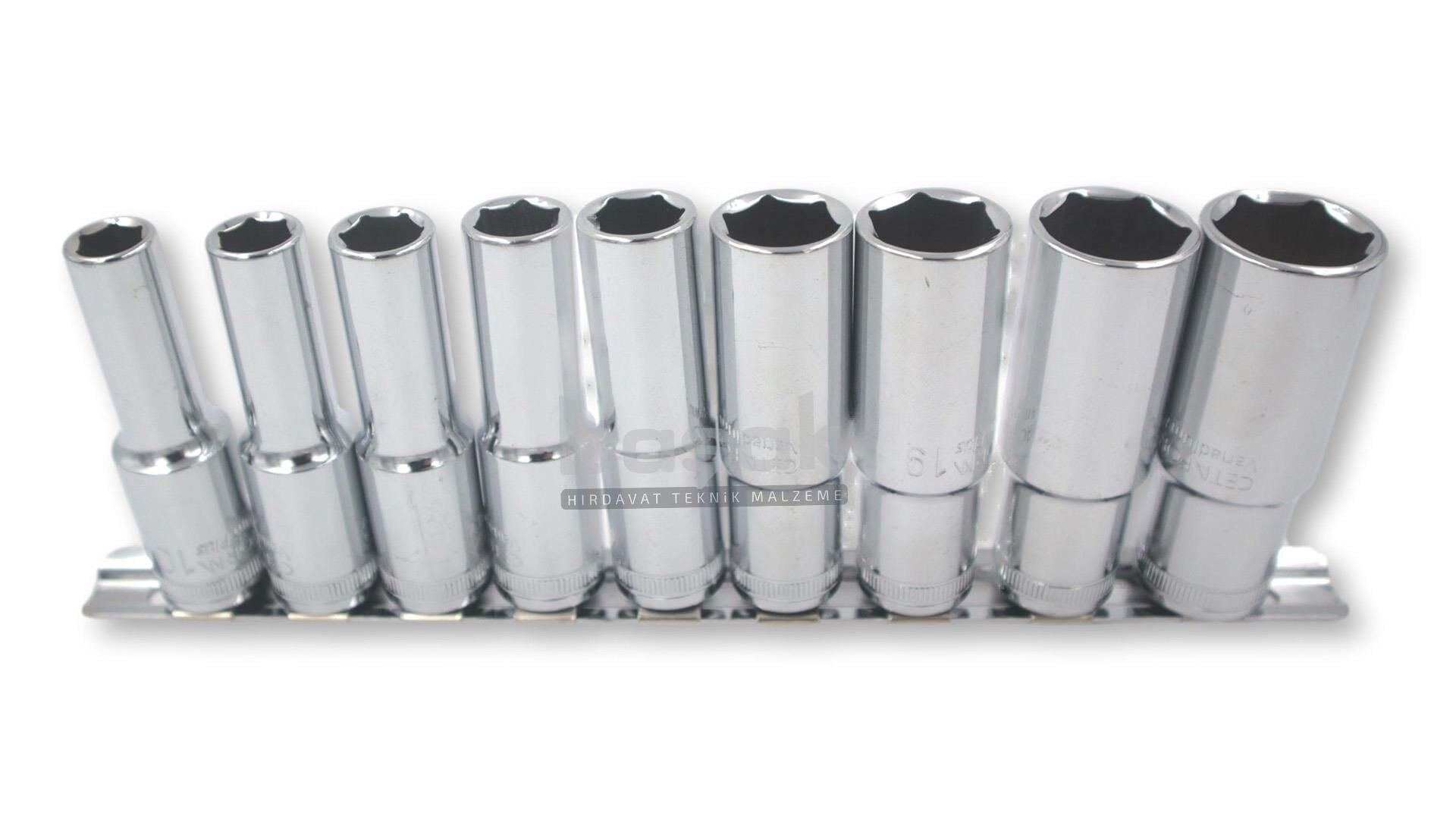 Ceta Form C24-RH09 9 Parça 10-22mm 1/2’’ Derin Lokma Takımı