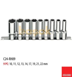 Ceta Form C24-RH09 9 Parça 10-22mm 1/2’’ Derin Lokma Takımı