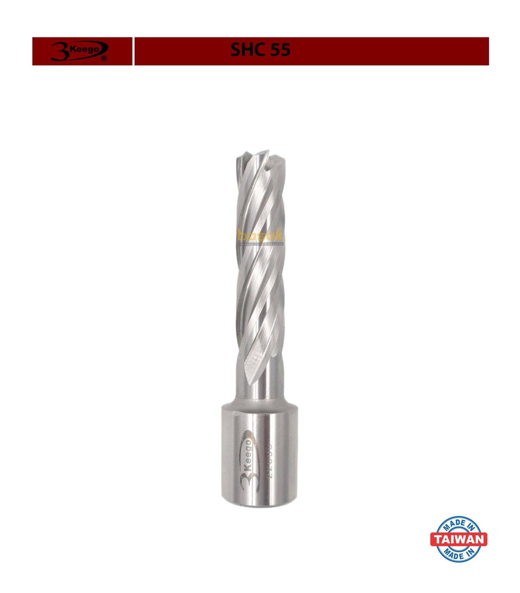 3Keego 12 x 55 mm HSS Manyetik Matkap Ucu SHC55