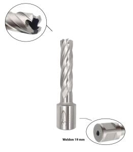 3Keego 12 x 55 mm HSS Manyetik Matkap Ucu SHC55