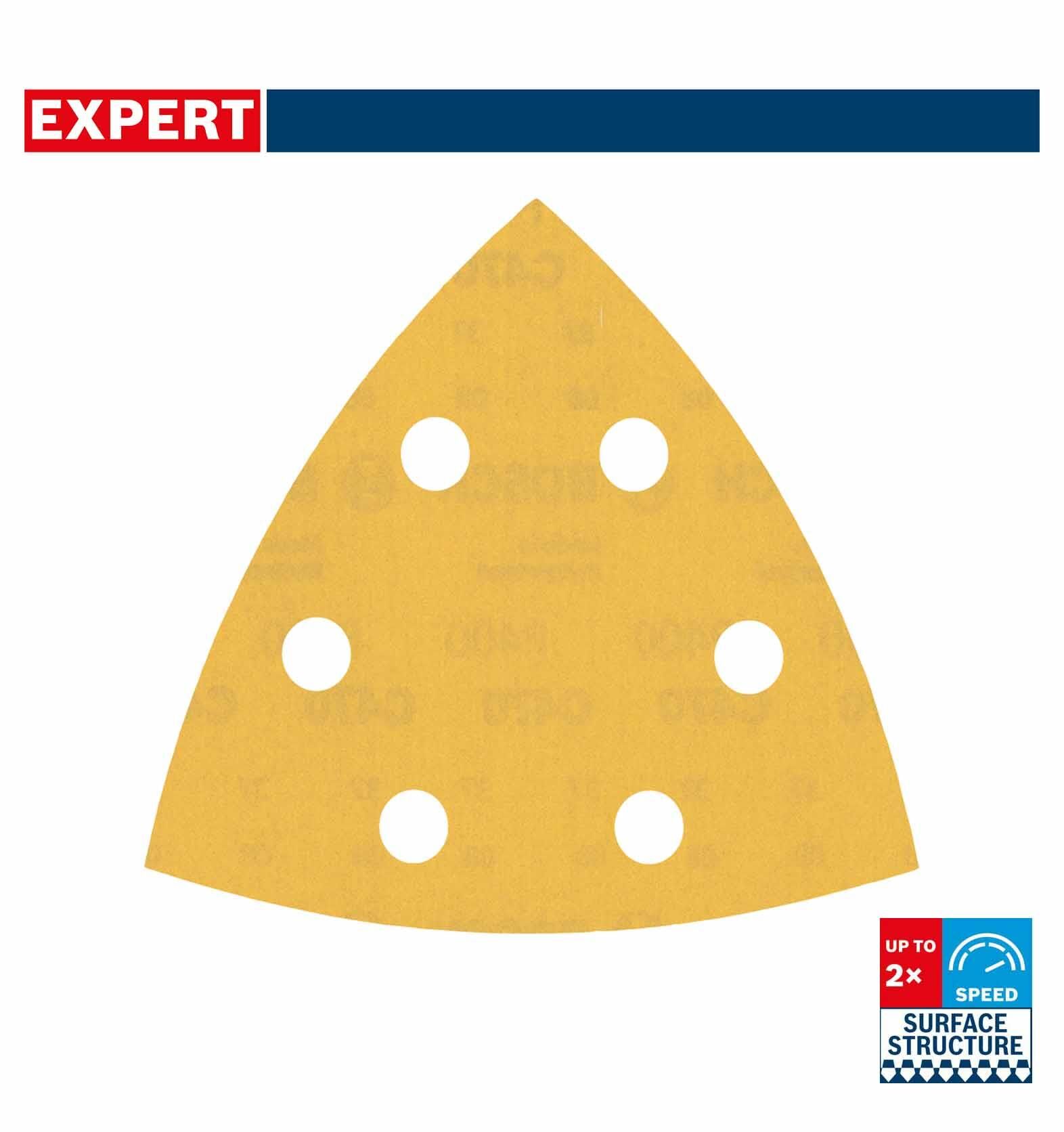 Bosch Expert 93x93 mm 400 kum Üçgen Zımpara Kağıdı 50'li 2608900934