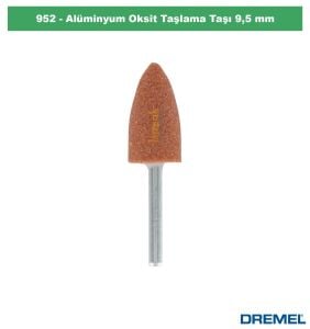 DREMEL 952 Alüminyum Oksit Taşlama Taşı 9,5 mm (3 Adet) 26150952JA