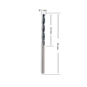 MTE 2 mm Haddeli Metal Matkap Ucu HSS DIN 338