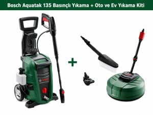 Bosch Aquatak 135 Basınçlı Yıkama + Oto ve Ev Yıkama Kiti 0615992627