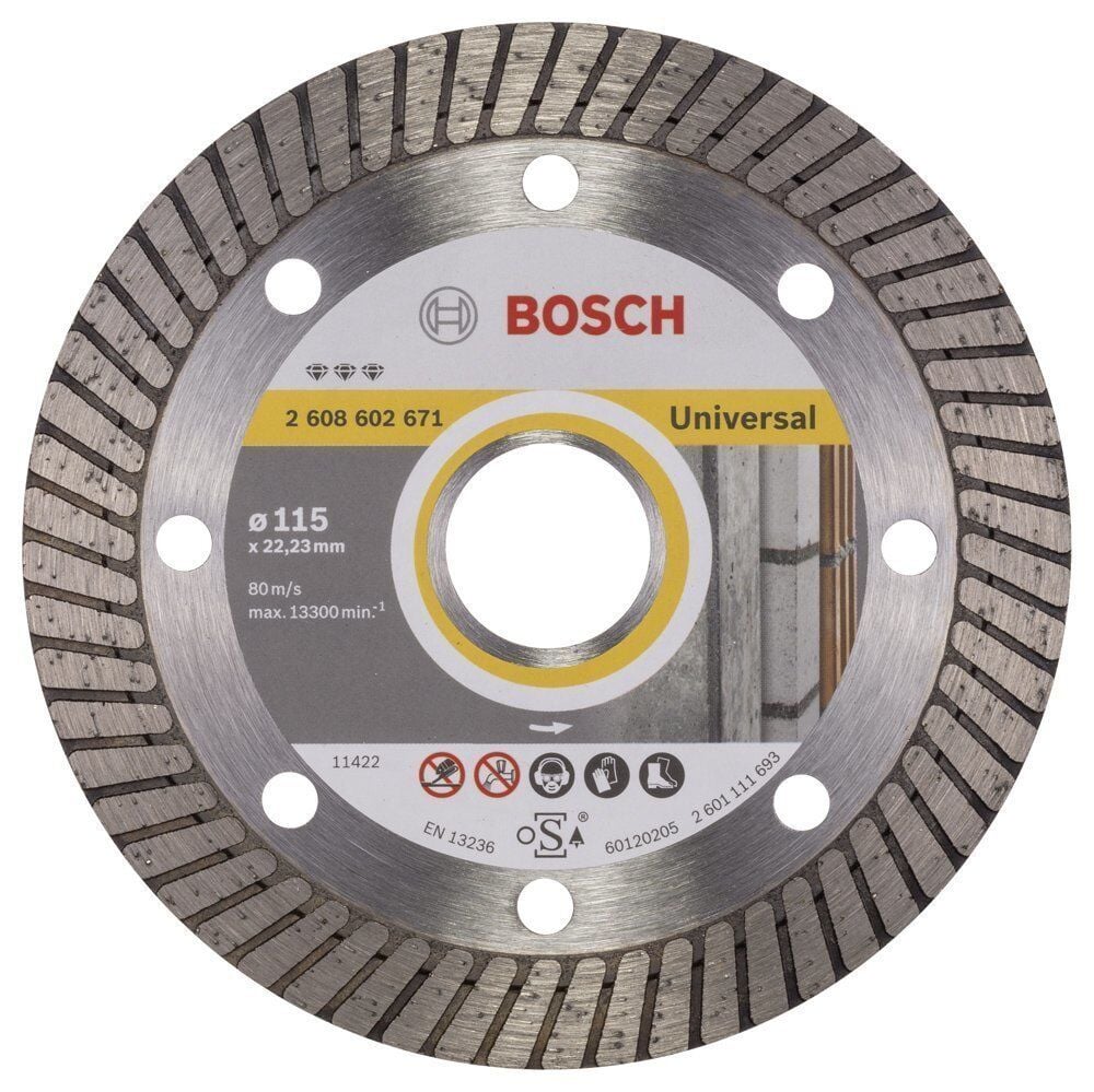 Bosch Best 115 mm Beton, Tuğla, Taş  Turbo Kesme Diski 2608602671
