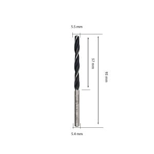 MTE 5,5 mm Haddeli Metal Matkap Ucu HSS DIN 338