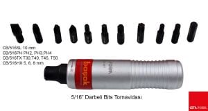 Ceta Form Darbeli Tornavida Bits Uç Seti 12 Parça F28-P12