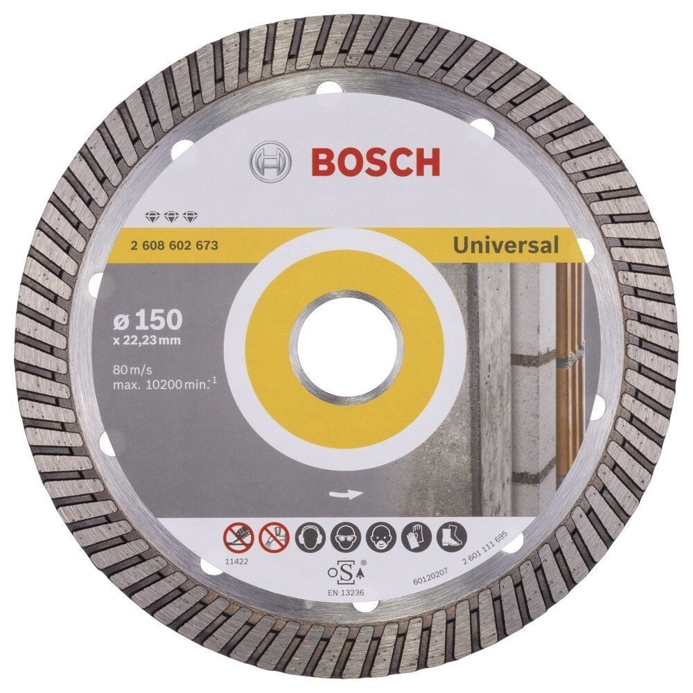 Bosch Best 150 mm Beton, Tuğla, Taş  Turbo Kesme Diski 2608602673