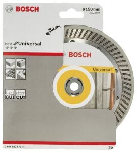 Bosch Best 150 mm Beton, Tuğla, Taş  Turbo Kesme Diski 2608602673