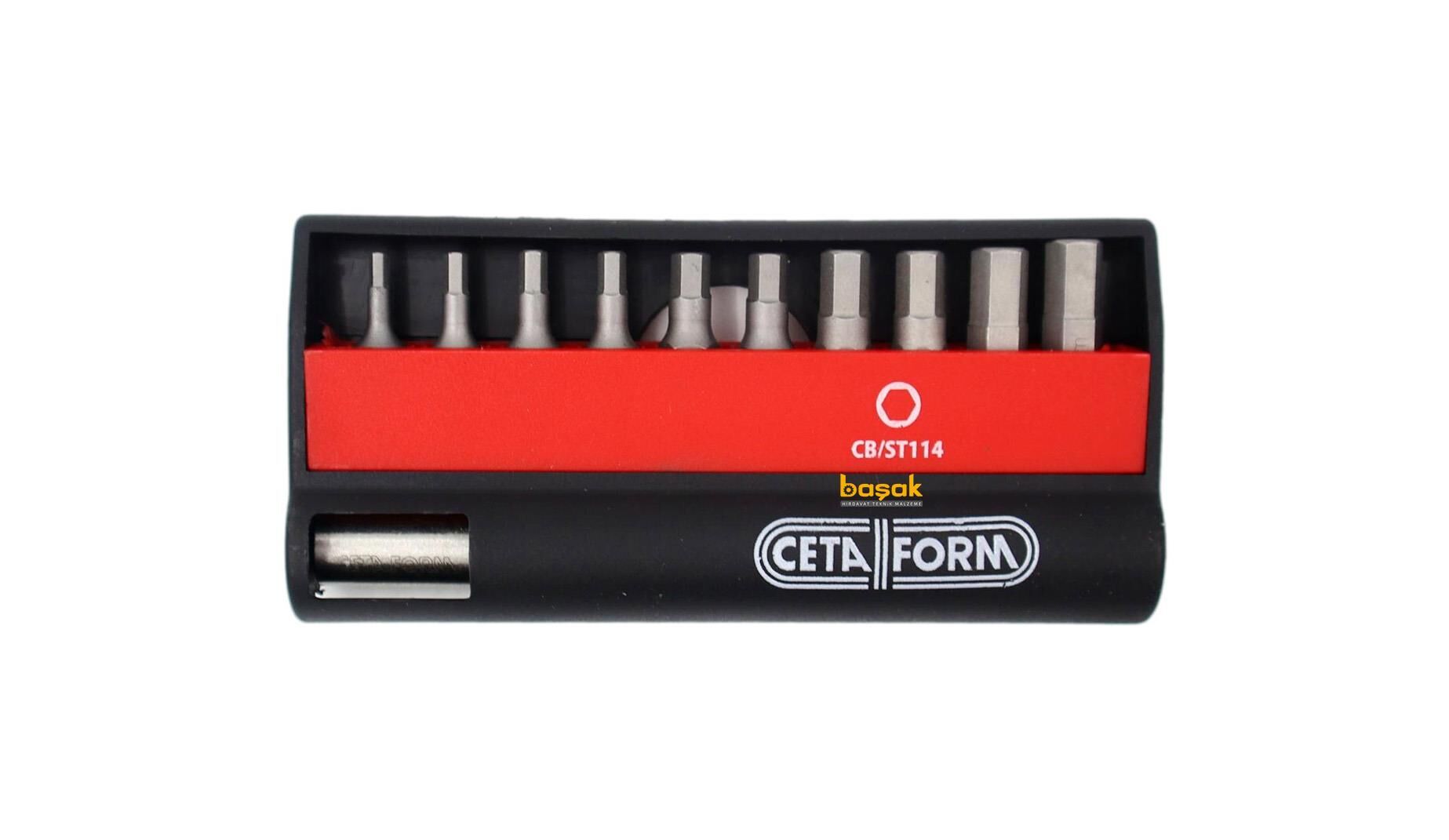 Ceta Form 2-6mm Allen Bits Uç Takımı + Tutucu 11 Parça CB/ST114