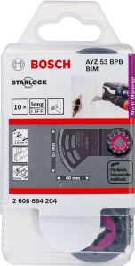 Starlock AYZ 53 BPB - BIM Çoklu Malzeme İçin Daldırmalı ve Yana Kesim Testere 10'lu 2608664204