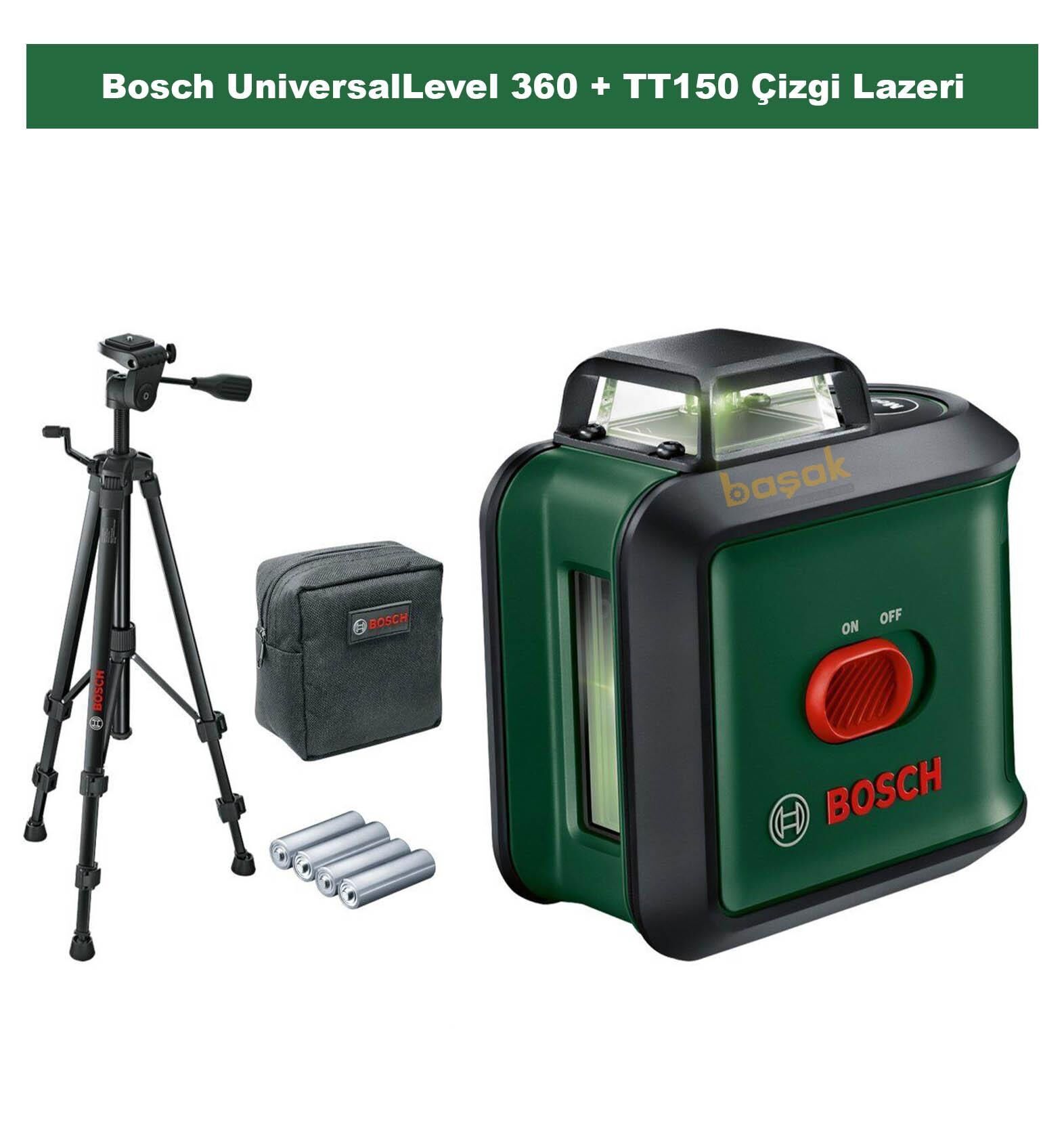 Bosch UniversalLevel 360 + TT150 Çizgi Lazeri 0603663E03