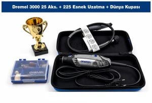 Dremel 3000 25 Aks. + 225 Esnek Uzatma + Dünya Kupası F0133000WC