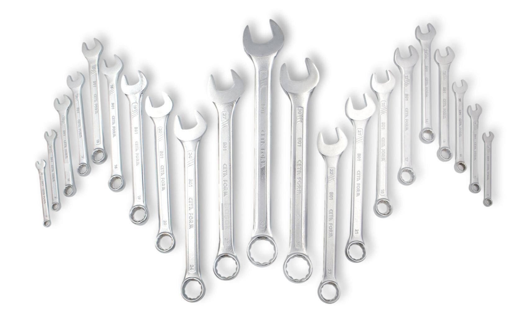 Ceta Form 6-32mm Kombine Anahtar Takımı Bez Çantalı 21 Parça B01-R21