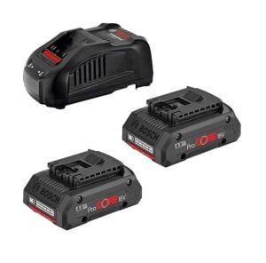 Bosch 2 Adet 18 Volt ProCORE 4 Ah Akü-GAL 1880 CV Şarj Cihazı 1600A016GF