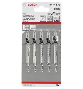 T 101 AO Temiz Kesim Ahşap Dekupaj Testeresi 5'li 2608630031