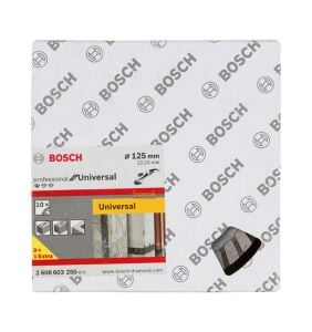 Bosch 9+1 125 mm  Eko. Paket Universal Elmas Kesme Diski 2608603250