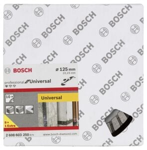 Bosch 9+1 125 mm  Eko. Paket Universal Elmas Kesme Diski 2608603250