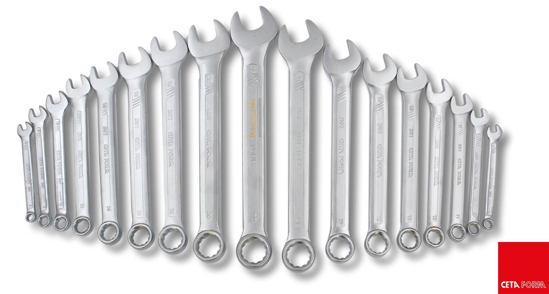 Ceta Form 6-22mm Kombine Anahtar Takımı 17 Parça B01-B17