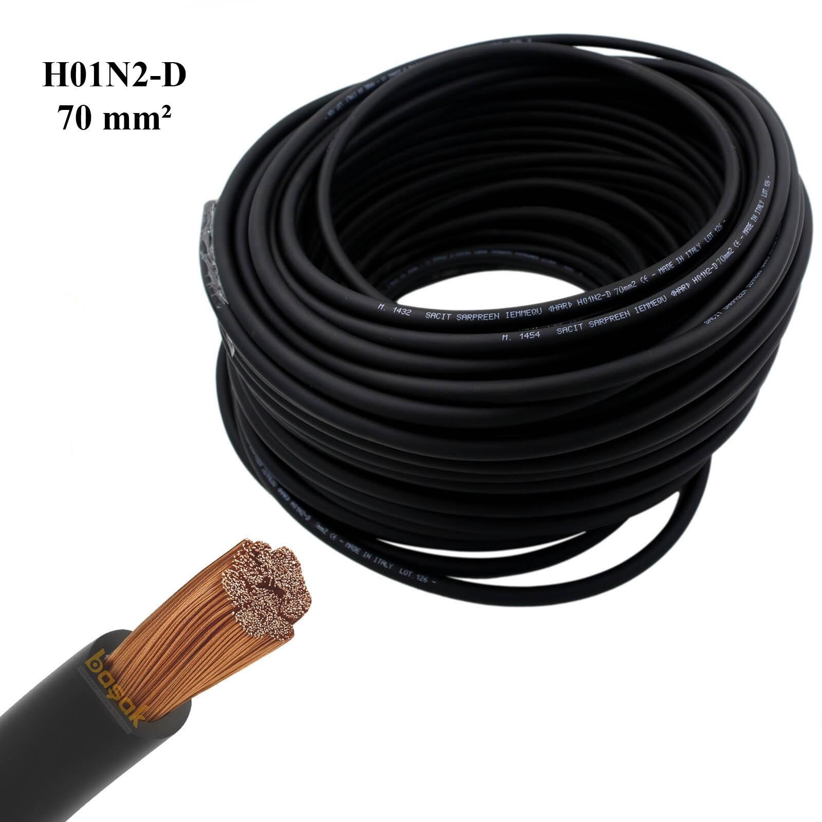 Sacit H01N2-D 70 mm² (Metre) Kauçuk Bakır Kaynak Kablosu İtalyan