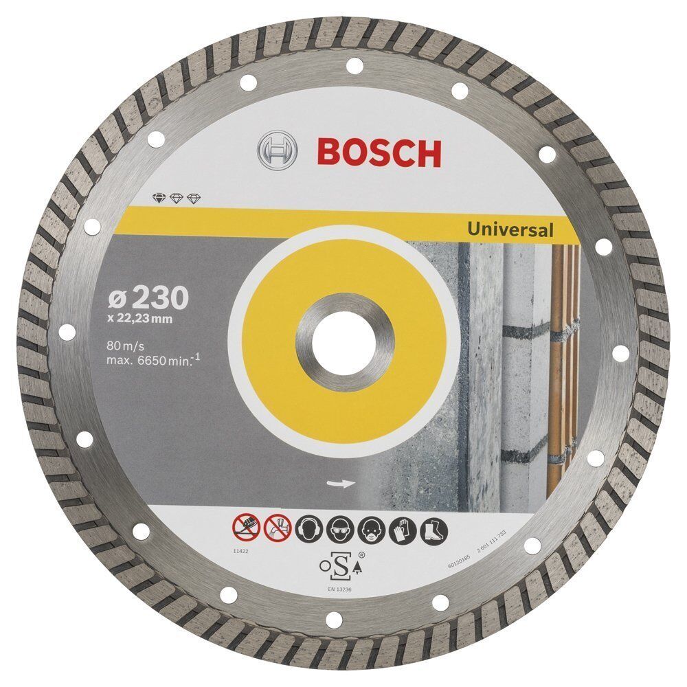 Bosch 9+1 230 mm Eko. Paket Universal Elmas Kesme Diski 2608603252