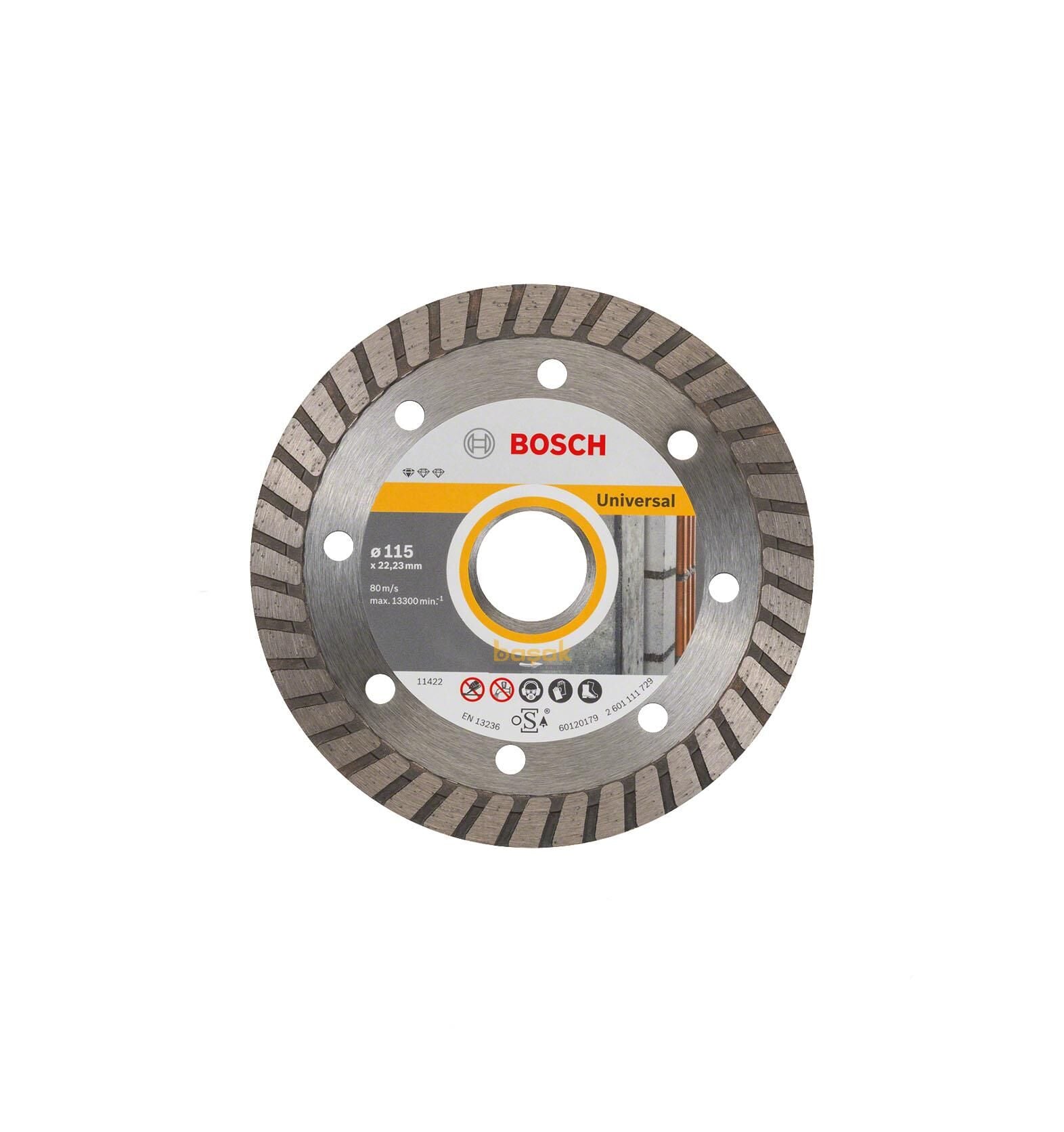 Bosch Tuğla, Harç, Duvar 115 mm Turbo Elmas Kesme Diski 2608602393
