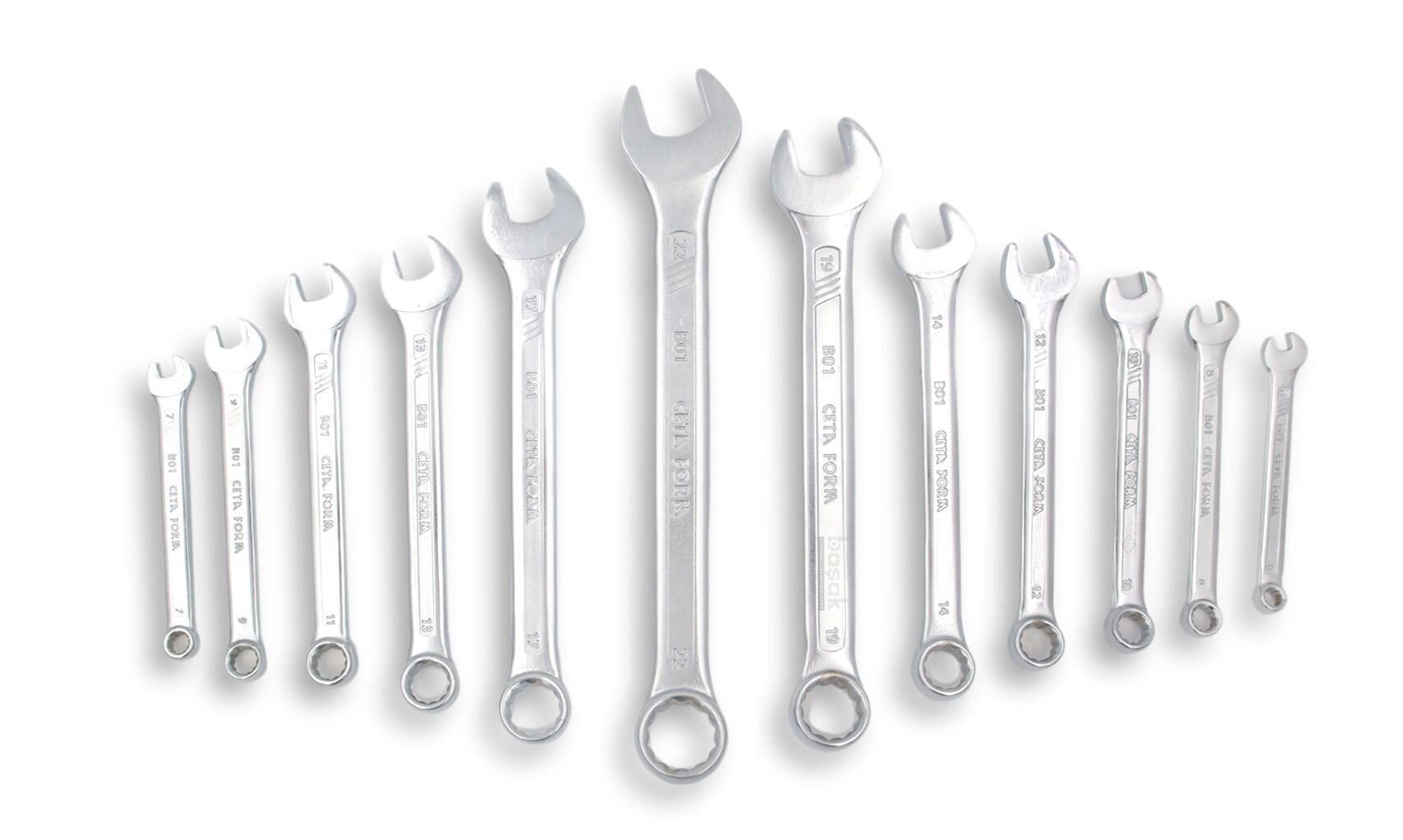 Ceta Form 8-22mm Kombine Anahtar Takımı Plastik Klipsli 12 Parça B01-P12