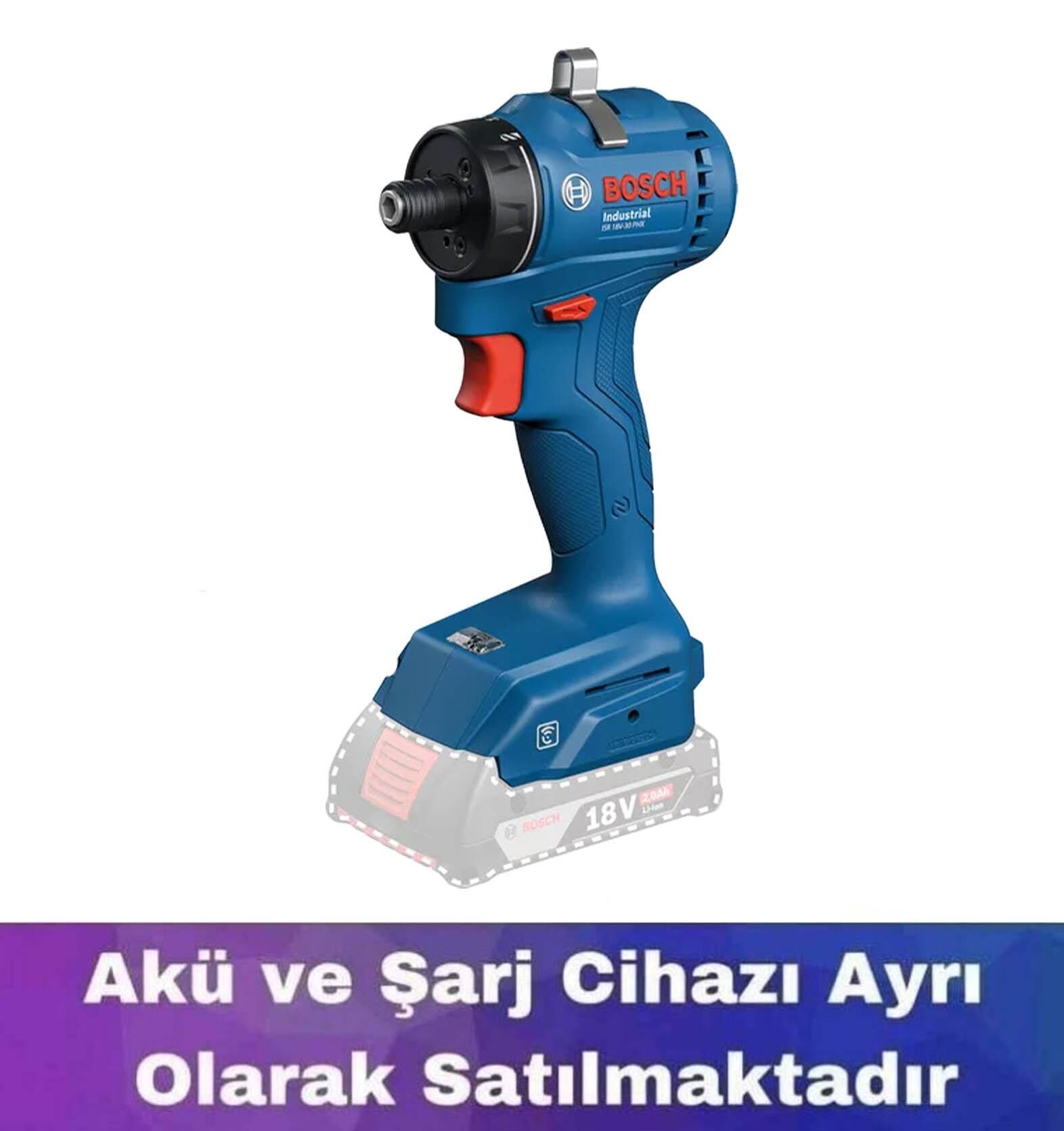 Bosch ISR 18V-30 PHX Endüstriyel Akülü Vidalama (Akü ve Şarj Yoktur) 06019M7120