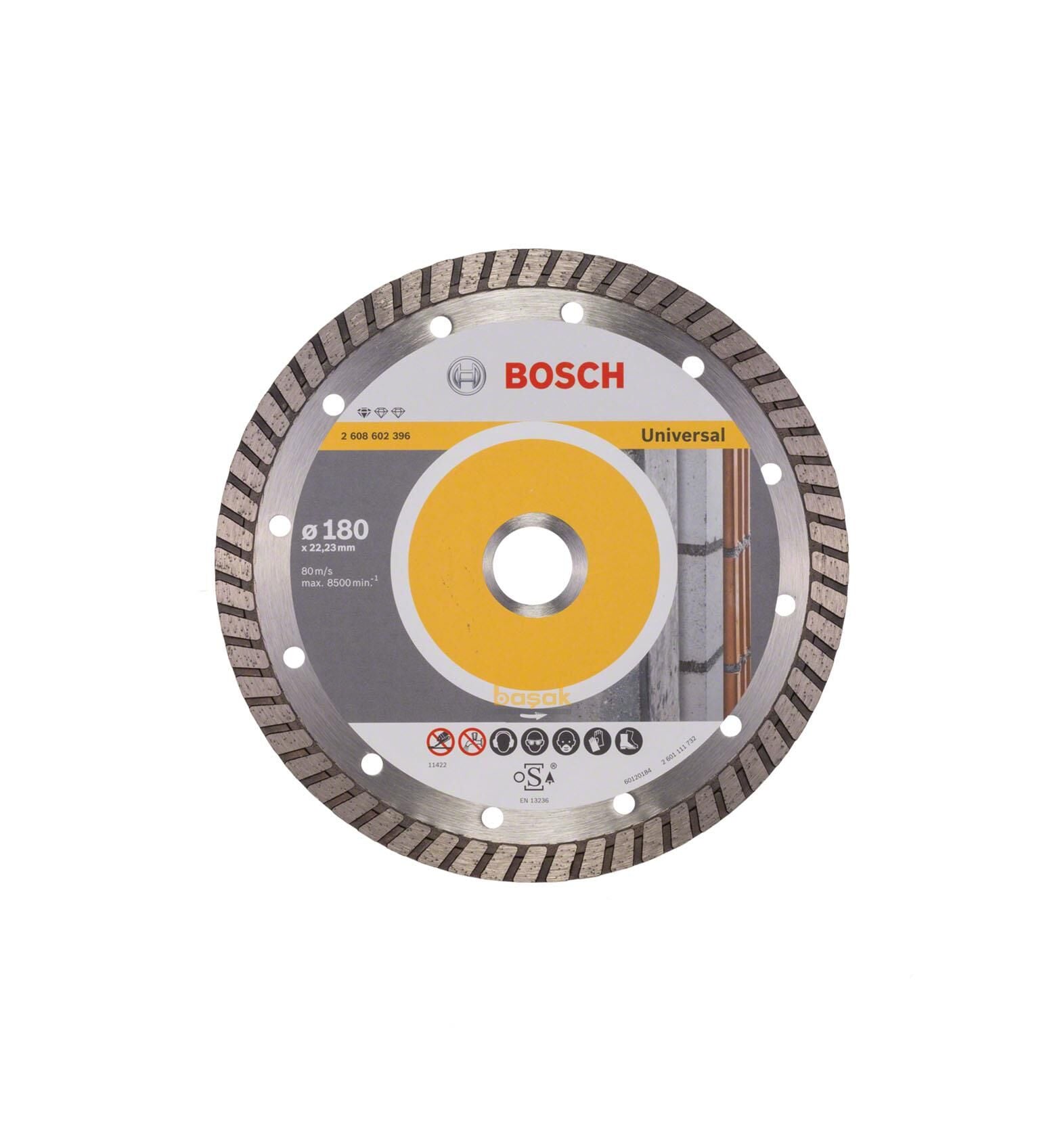 Bosch Tuğla, Harç, Duvar 180 mm Turbo Elmas Kesme Diski 2608602396