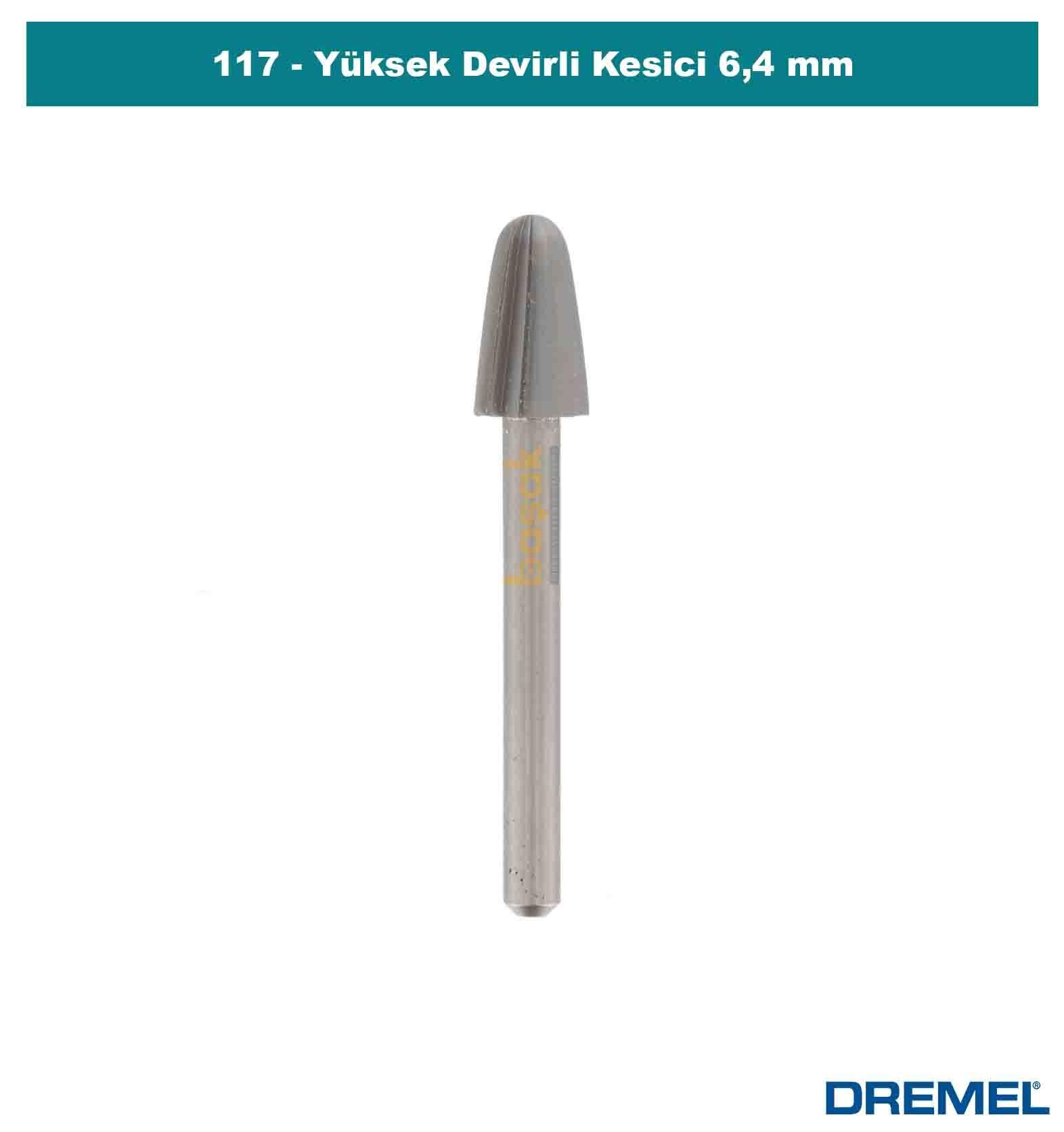 DREMEL 117 Yüksek Devirli Kesici 6,4 mm (2 adet)
