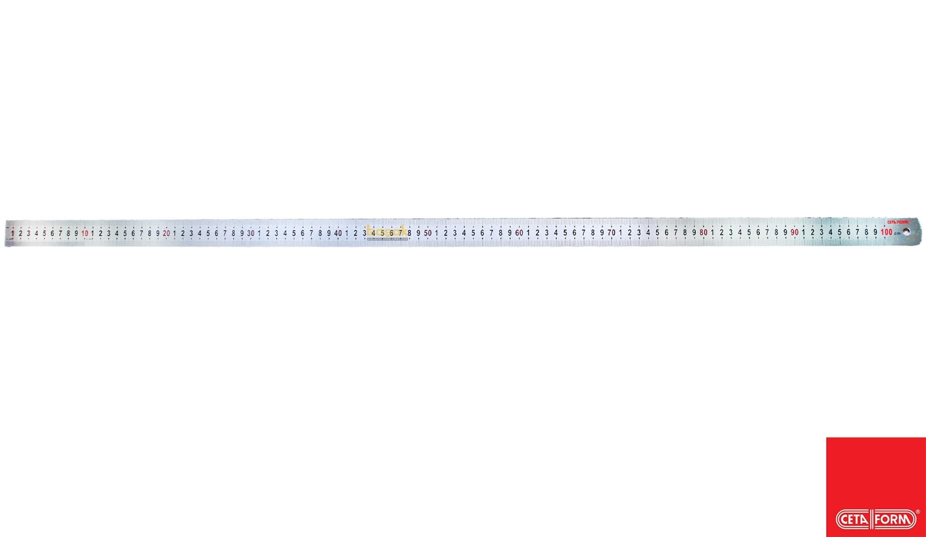 Ceta Form Çelik Cetvel 100 cm P15-100
