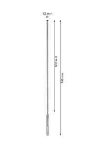 Bosch Expert 12x 740 mm Yeni Sds Max-8X Delme Ucu 2608900203