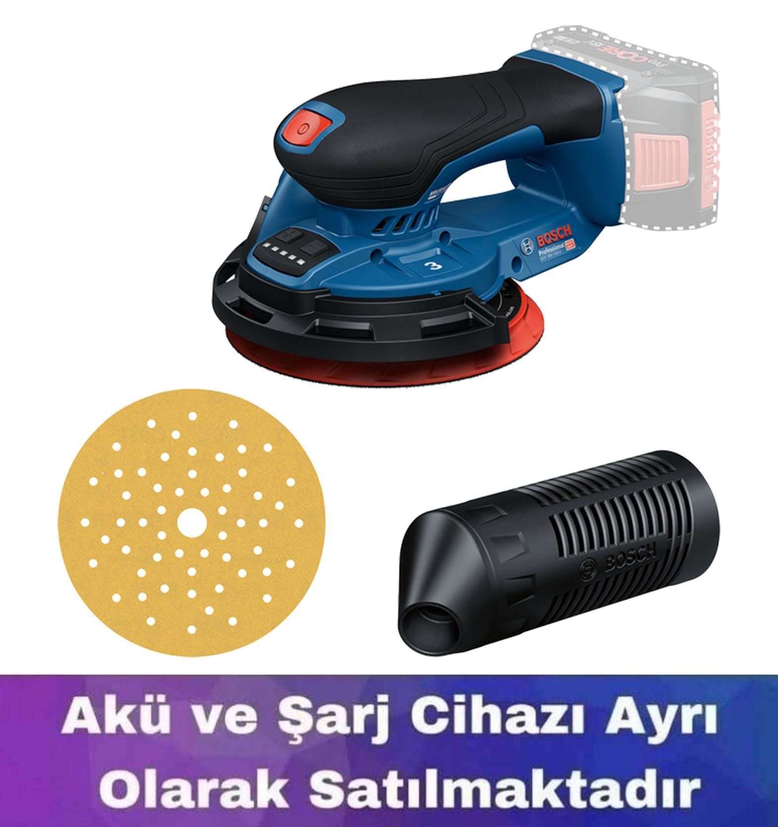 Bosch GEX 18V-150-3 Akülü Zımpara (Akü ve Şarj Yoktur) 0601372904