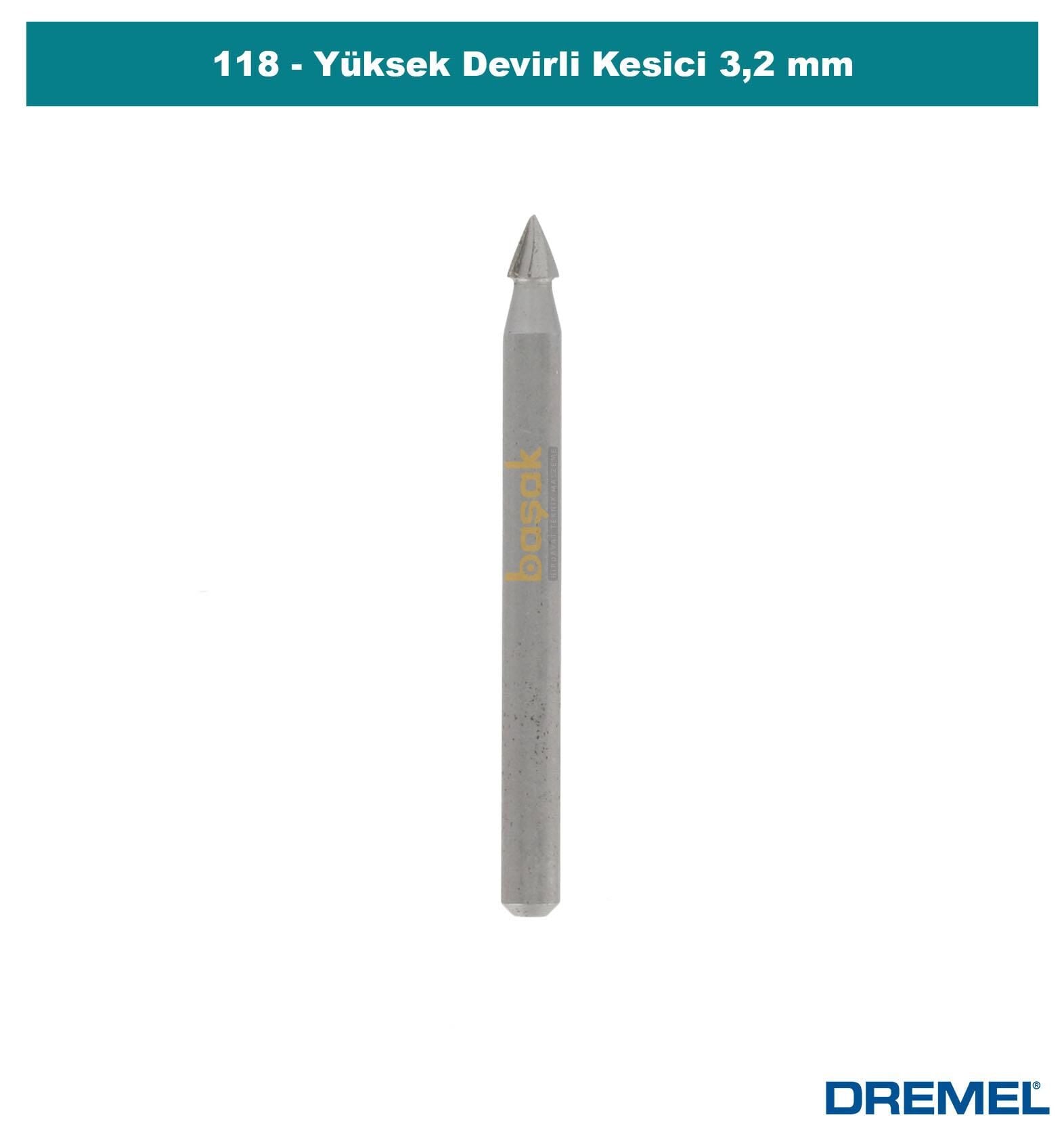 DREMEL 118 Yüksek Devirli Kesici 3,2 mm (2 adet)