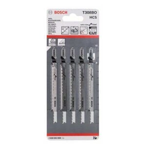 T 308 BO Ekstra Temiz Kesim Ahşap Dekupaj Ucu 5'li 2608663868