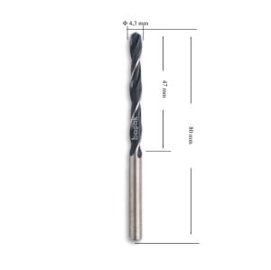 MTE 4,3 mm Haddeli Metal Matkap Ucu HSS DIN 338