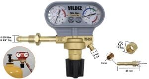 Yıldız 5342S Karışım Gaz için Basınç Düşürücü Saat