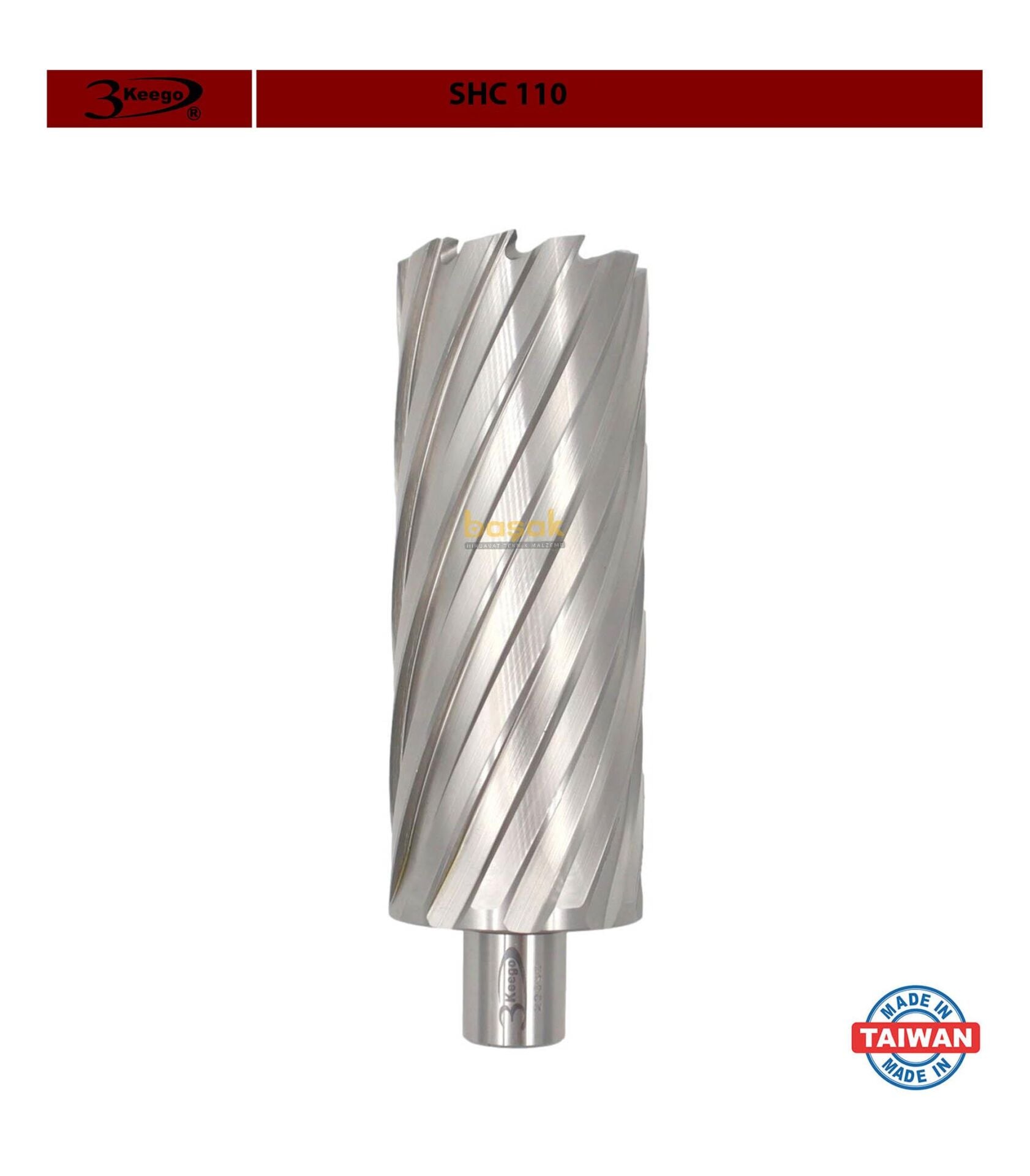3Keego 47 x 110 mm HSS Uzun Manyetik Matkap Ucu SHC110