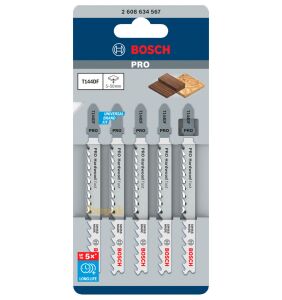 T 144 DF Hızlı Kesim Sert Ahşap Dekupaj Ucu 5'li 2608634567