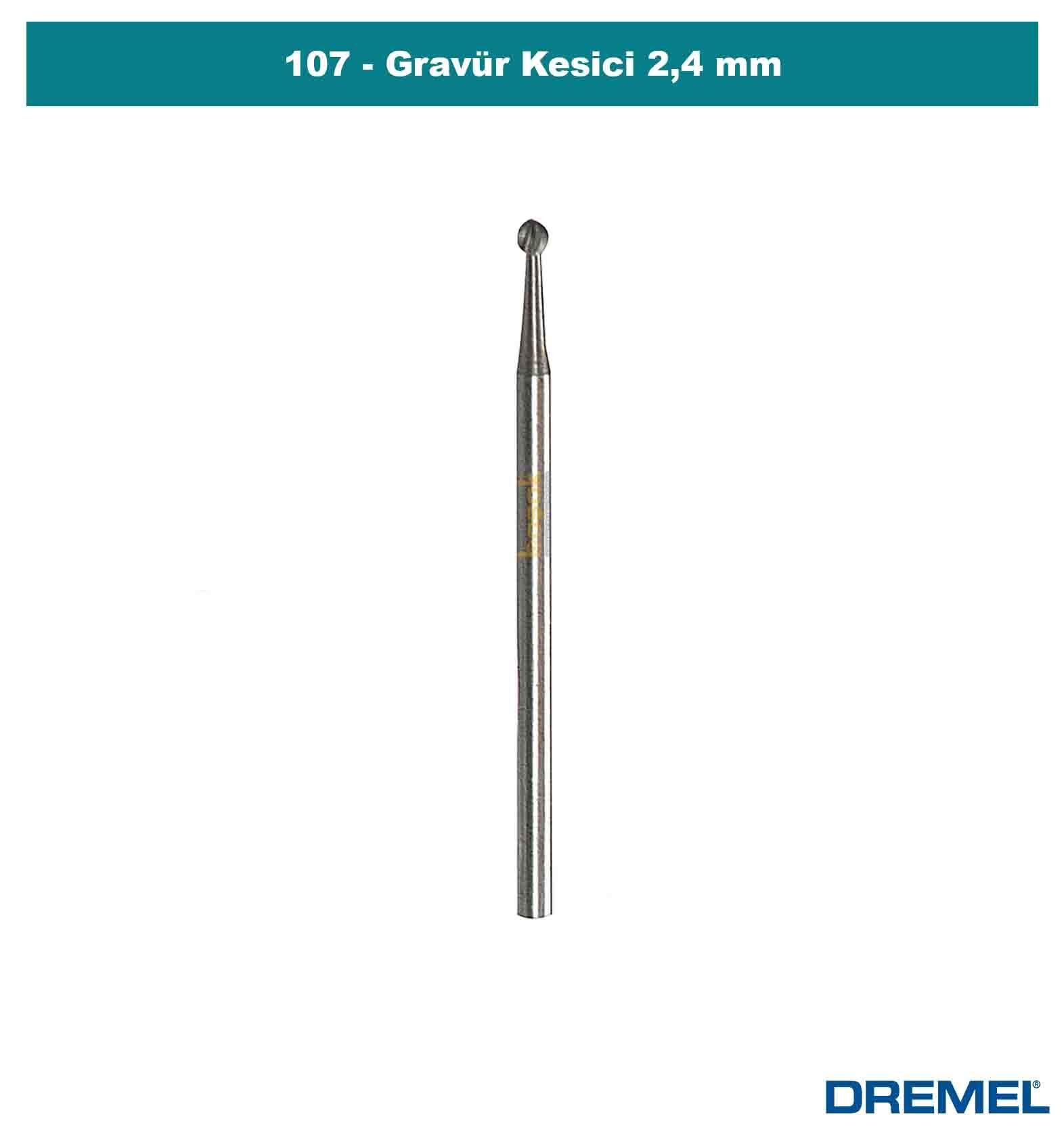 DREMEL 107 Gravür Kesici 2,4 mm (3 Adet) 26150107JA