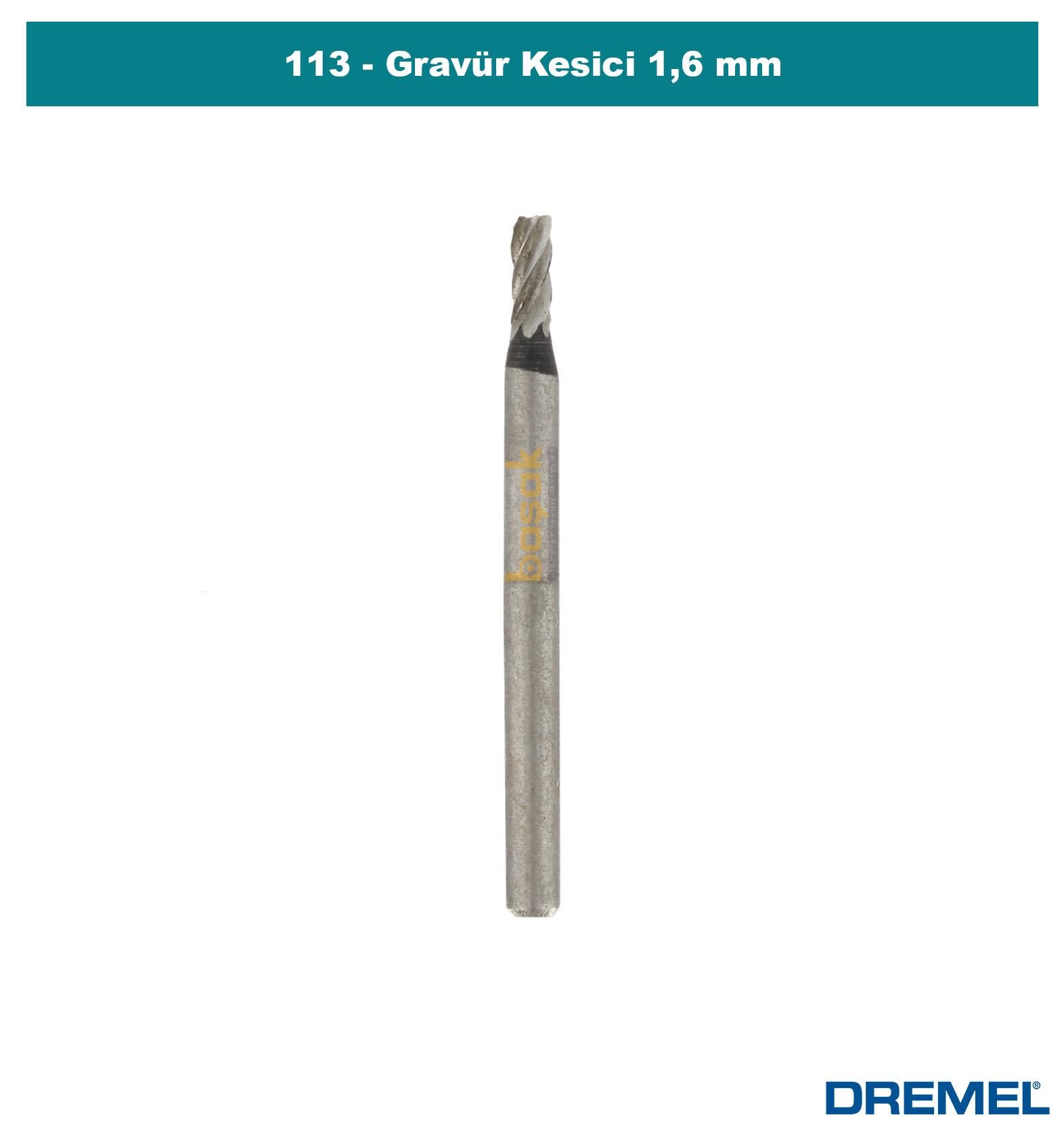 DREMEL 113 Gravür Kesici 1,6 mm (3 Adet) 26150113JA