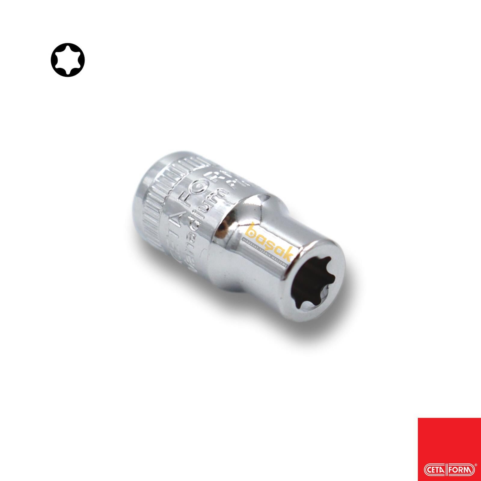 Ceta Form E10 1/4'' Dişi Torx Lokma Anahtar C06-10