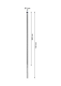 Bosch Expert 20 x 720 mm Yeni Sds Max-8X Delme Ucu 2608900230