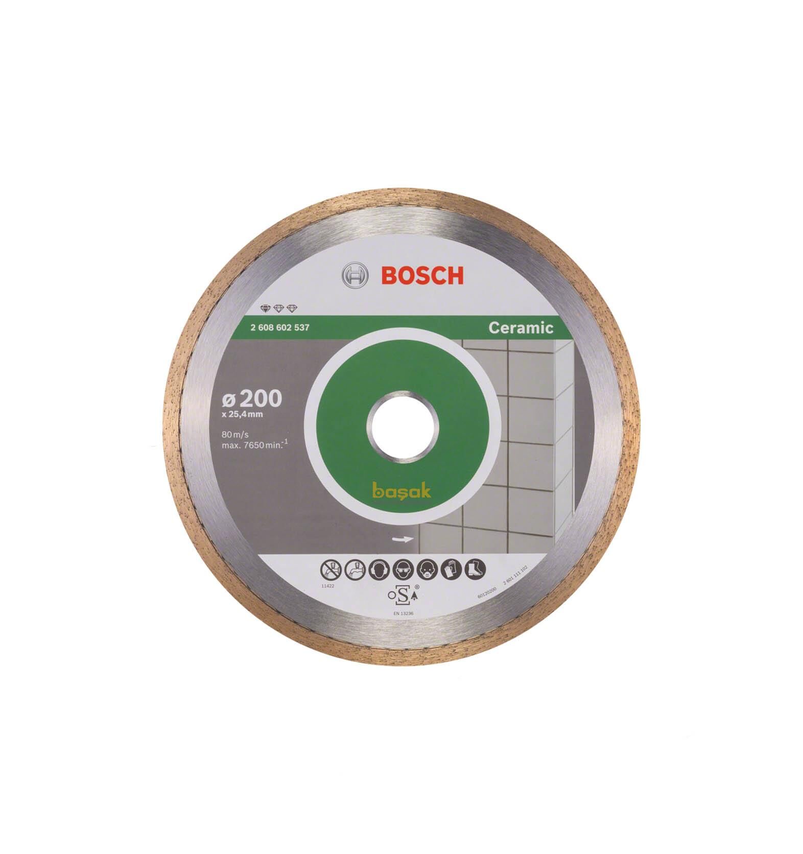 Bosch Seramik Kesme Elmas Kesici Disk 200 mm Standart 2608602537
